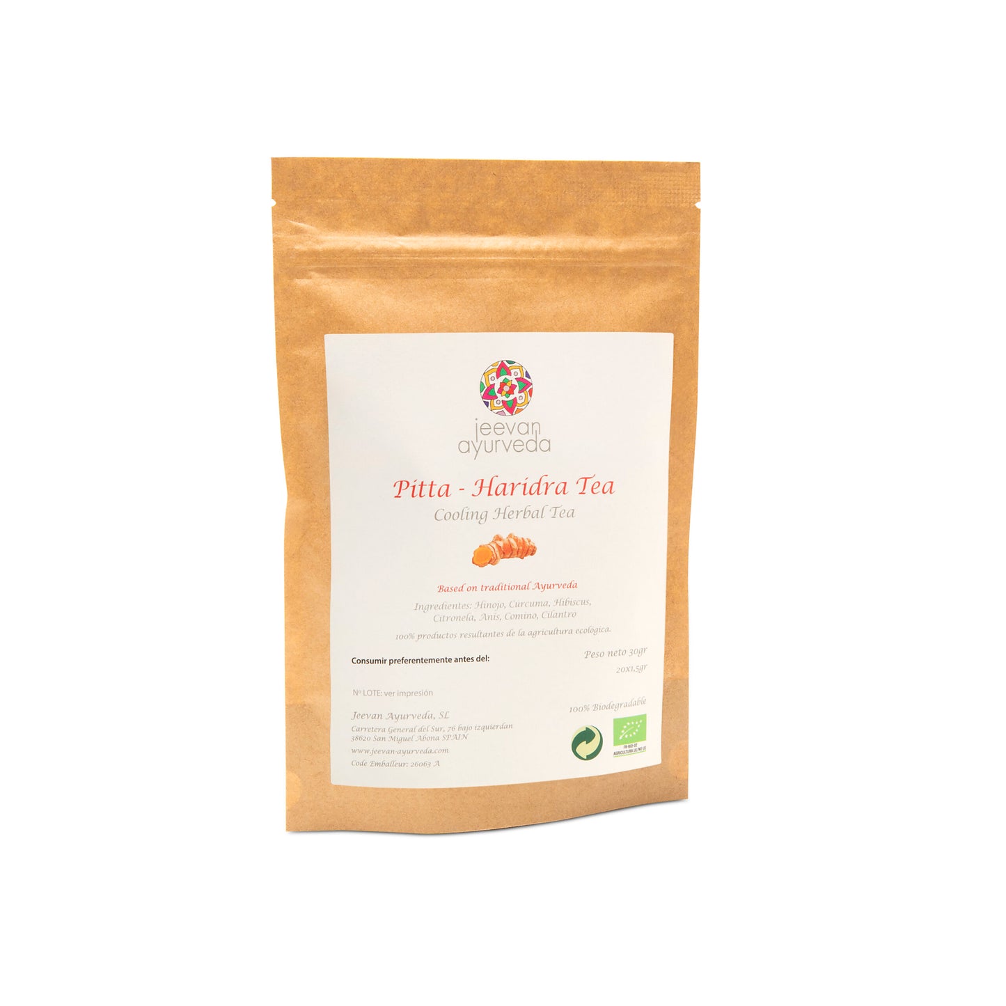 Pitta Haridra Tea – Eco Cert