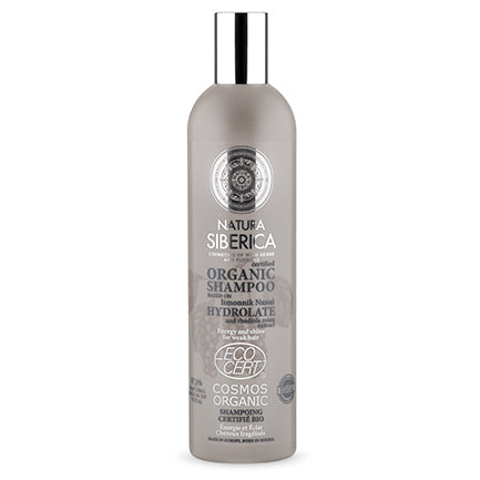 Champú cabello débil energía y brillo. Certificado Orgánico.