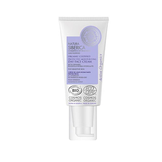 Crema facial de día hidratante y protectora. Certificada Orgánica.