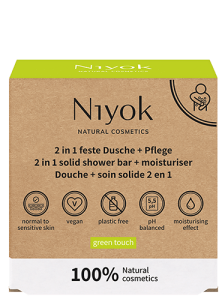 Limpiador corporal + Crema hidratante en pastilla Green Touch