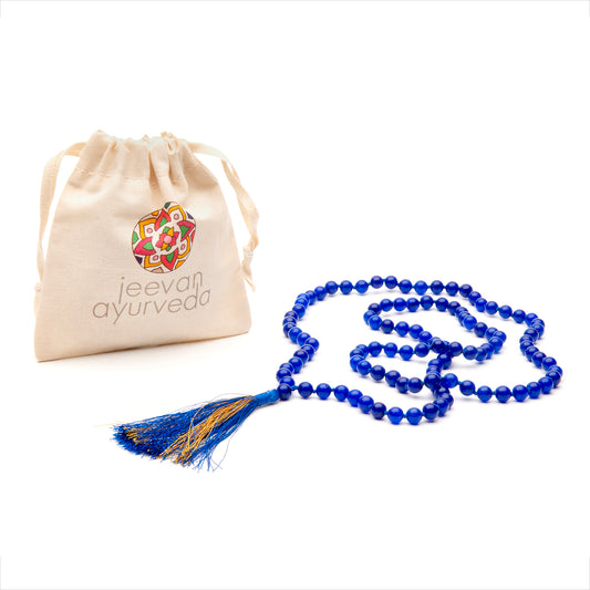 Blue Onix Mala 108+1 Beads